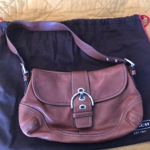 Authentic Coach Light Brown Shoulder Bag